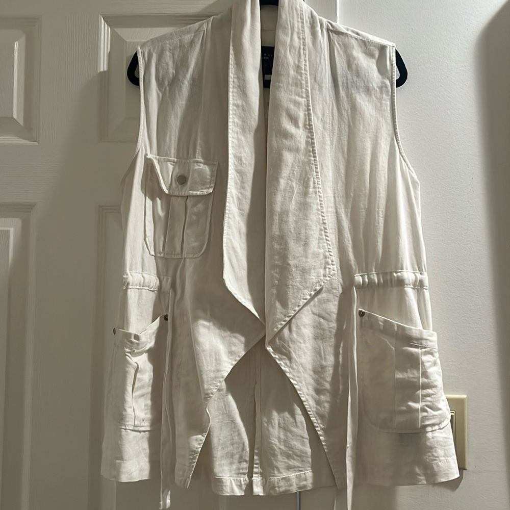 Sanctuary linen draw string vest